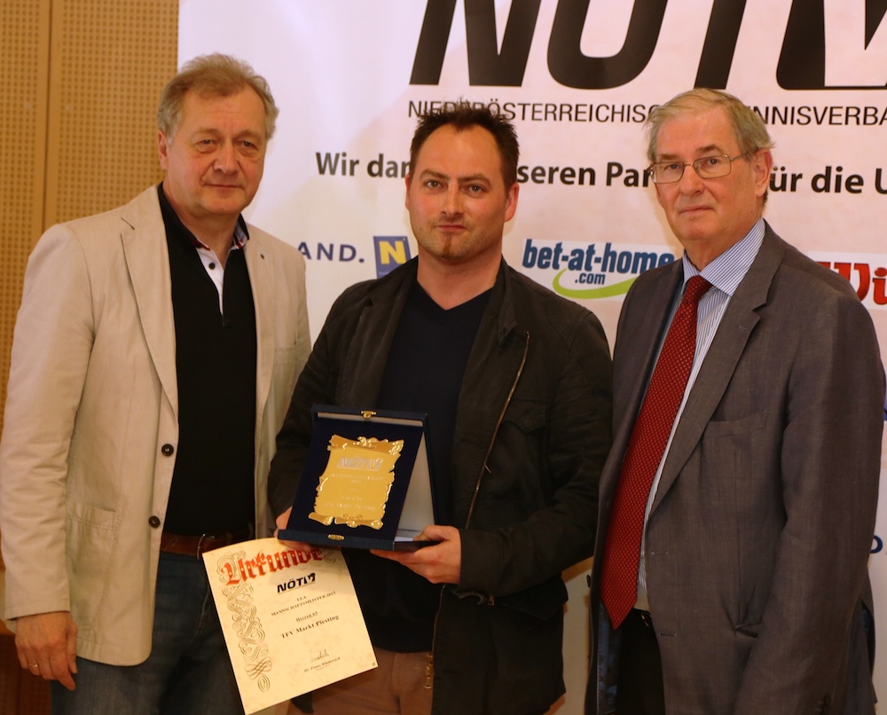 Ehrung NÖ Landesmeister Herren +65